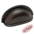 Cosmas 4310orb Oil Rubbed Bronze Cabinet Hardware Bin Cup Drawer Handle Pull 3 Inch 76mm Hole Centers 10 Pack 