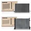 A-premium Coolant Radiator A C Condenser Cooling Kit Compatible With Chevrolet Trax 2015 2018-2020 1 4l Automatic Transmission