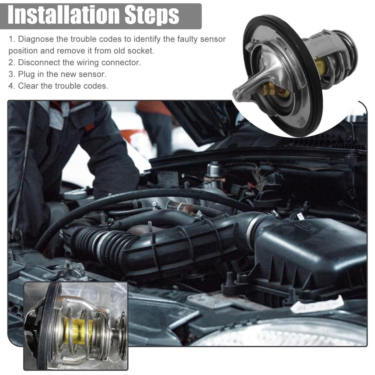 Coolant Thermostat 90916-a3003 90916-03129 For Lexus 2007-2015 Rx350 Replaces 90916a3003 9091603129