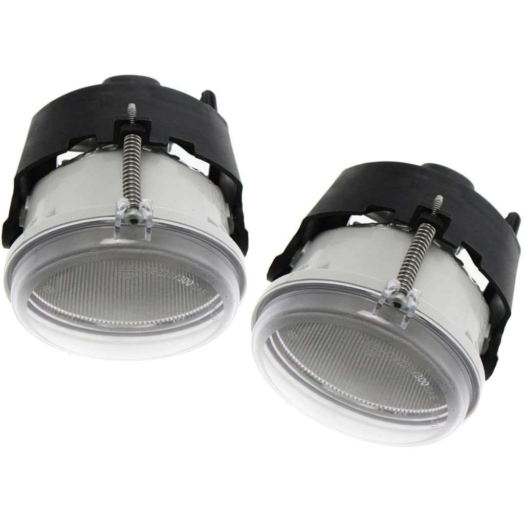 Fog Light Assembly Pair For Jeep Compass 2007 2008 2009 Driver And Passenger Side Capa Certified Halogen Ch2592137 4805857aa
