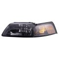 Headlight Assembly Driver Side Smoked Style For 1999 2004 Ford Mustang Waterproof Vehicle Light 