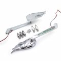 Smt-custom Chromed Flame Shape Led Turn Signal Integrate Mirrors Compatible With All Cruiser Bikes Models Including Royal Star
