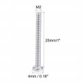 Uxcell M2x25mm Machine Screws Pan Phillips Cross Head Screw 304 Stainless Steel Fasteners Bolts 100pcs