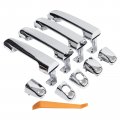 Front And Rear Driver Passenger Side Exterior Door Handle Chrome For Hyundai Elantra 2006-2012 