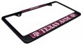 Texas A M Mascot Black Metal License Plate Frame Second Generation Universal Fit For Cars And Trucks 
