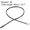 2 Pcs 5k Ntc Thermistor Probe 15 7 Inch Epoxy Sensitive Temperature Temp Sensor For Air Conditioner