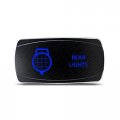 Ch4x4 Rocker Switch Rear Lights Symbol 2 A Horizontal Blue Led