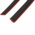 Ocpty Window Visors Fits For 2009-2014d For F-150 Tape-on Rain Guards Side Wind Deflectors 4 Pieces 2pcs Front Rear