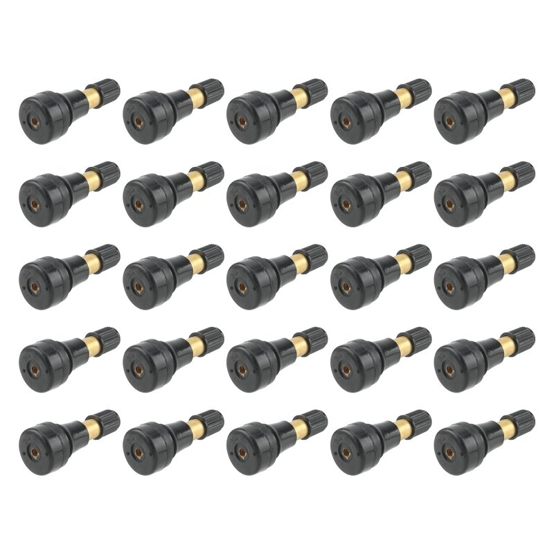 25pcs Tr-600hp Snap In Tire Valve Stems High Pressure 1 25 Universal Kit For Cars Trucks Atvs And Motorcycles 0 453 Hole