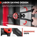 Auto Dynasty 13 Rivet Nut Tool Set 80pcs Hand 3-in-1 Kit With Metric And Sae Mandrels For Home Household Office Warehouse