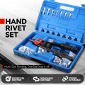 Auto Dynasty 13 Rivet Nut Tool Set 80pcs Hand 3-in-1 Kit With Metric And Sae Mandrels For Home Household Office Warehouse