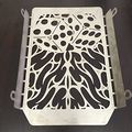 Radiator Grille Cover Guard Protector For Kawasaki Vulcan Vn 1500 Dice Flame Stainlesssteel