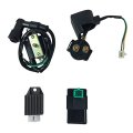 Complete Wire Harness Set For 50cc 70cc 90cc 110cc 125cc Chinese Electric Start Atvs Quads Cdi Stator Wiring Kit With Ignition