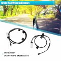 X Autohaux 2pcs 34356792572 34356792573 Front Rear Brake Pad Electronic Wear Sensor For Mini Cooper R55 R56 2010-2014