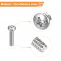 Uxcell 2-56x3 8 Pan Head Machine Screws 304 Stainless Steel 18-8 Screw Phillips Drive Fully Threaded Bright Finish Pack Of 200
