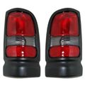Dodge Ram Pickup Non-sport Replacement Tail Light Unit Black 1-pair 