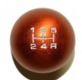 Vms Racing 10x1 25mm Thread 5 Speed Round Ball Shift Knob In Orange Billet Aluminum For Infiniti Jdm