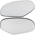 Mirror Glass Pair For Gmc Sierra 1500 2007 2013 Heated Driver And Passenger Side Non Towing With Backing Plate Replacement 