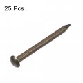 Uxcell Small Tiny Brass Nails 2 8x35mm For Diy Wooden Hardware Accessories 25pcs