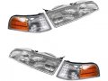 Headlight And Cornering Light Kit 4 Piece For 1992-1997 Ford Crown Victoria Base 