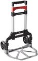 Magna Cart Personal 150 Lb Capacity Aluminum Folding Hand Truck Black Red 