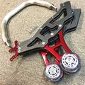 Hk Moto- Universal Racing Motorcycle Sport Rear Combo Wheel Lift Stands Paddock Red