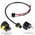 Adapter Converter Cable 2pcs H4 Sockets To 9006 Bulbs Wire Harness Headlight Fog Light Conversion Abs