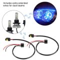 Adapter Converter Cable 2pcs H4 Sockets To 9006 Bulbs Wire Harness Headlight Fog Light Conversion Abs