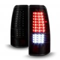 Acanii For Black Smoke 1999-2006 Gmc Sierra 1999-2002 Chevy Silverado Full Led Tail Lights