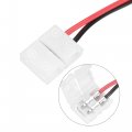 Uxcell 2 Pin 10mm Solderless Strip To Jumper Cable For 5050 Single Color Led Lights 10pcs