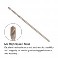 Uxcell 6pcs Jobber Drill Bits 1mm 0 039 Black Nitride Gold Titanium Coated M2 High Speed Steel Hss Twist For Stainless Aluminum