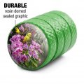 Yellow Budgies And Purple Orchids Valve Stem Caps For Tire Rim Wheel Green Aluminum Schrader Type Air Covers 4 Pieces 0 55 In