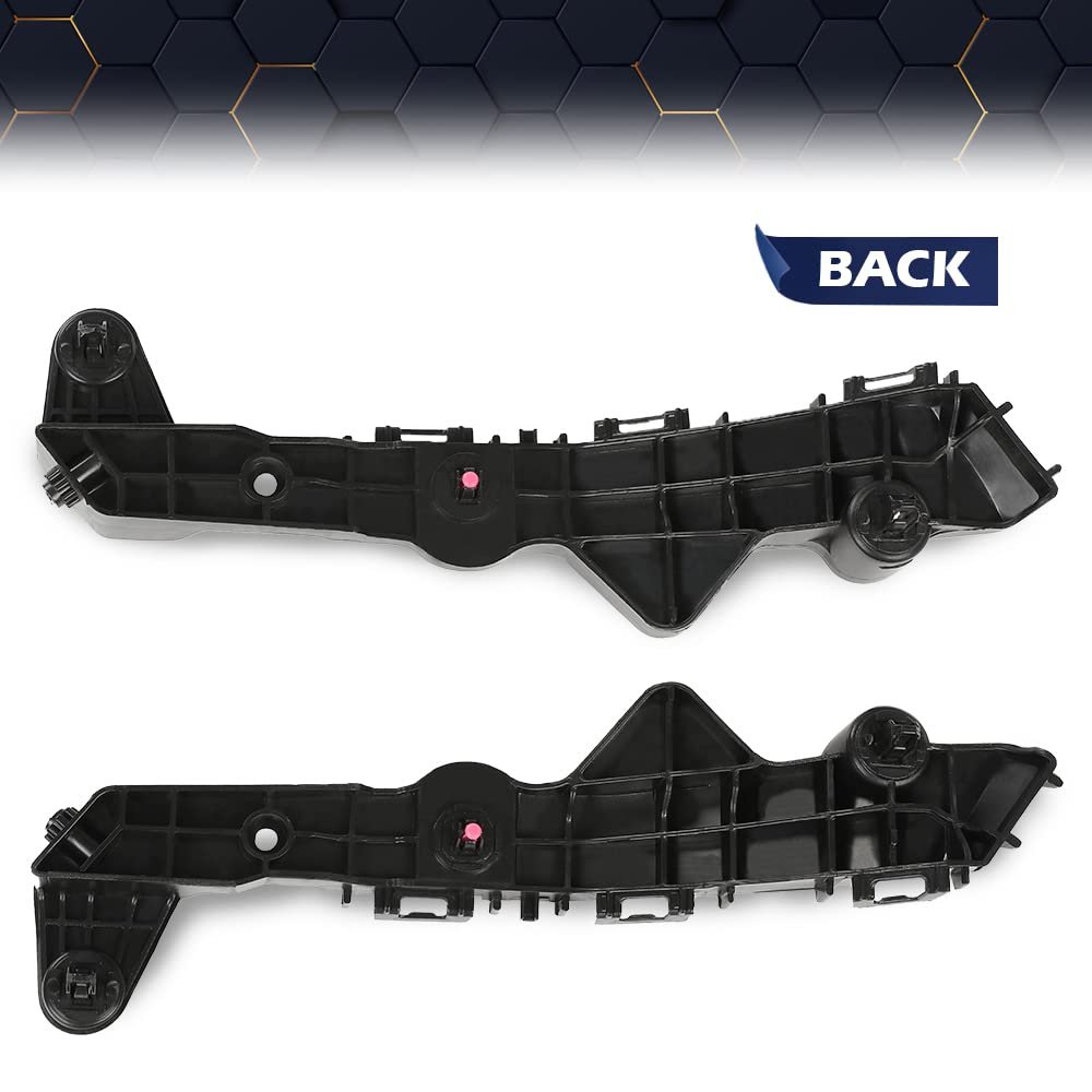 Bumper Retainer For 2015 2016 2017 2018 Nx300h 2 Pcs Front Left And Right Black Abs Plastic Replacement Part 5253578010