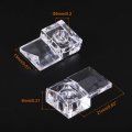 Uxcell Glass Retainer Clips Kit With Screw 0 83 X 51 Panel Fixing Clip For Wardrobes Cabinets Mirrors Clear 20pcs