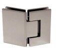Crl Geneva 345 Series Brushed Nickel Adjustable 135176 Glass-to-glass Hinge 