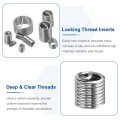 50pcs Wire Thread Inserts 16-18 Unc 2d 5 8 304 Stainless Steel Helical Type Coiled Repair Kit Screw Threaded Sleeve Sheath For