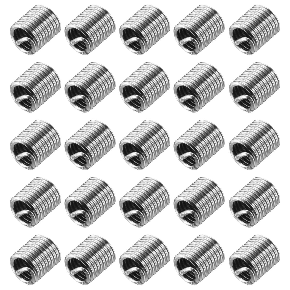50pcs Wire Thread Inserts 16-18 Unc 2d 5 8 304 Stainless Steel Helical Type Coiled Repair Kit Screw Threaded Sleeve Sheath For