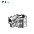 50pcs Wire Thread Inserts 16-18 Unc 2d 5 8 304 Stainless Steel Helical Type Coiled Repair Kit Screw Threaded Sleeve Sheath For