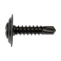 Multi Purpose Trim Head Machine Screws Steel Black Phillips Drive Zinc Plated 3 4 In Length 50 Pieces 