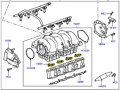 Land Rover Intake Manifold Gasket Range 2006 Lr3 2005 Sport New Set Of 8