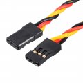 5pcs 34cm 3-pin Male To Lead Twisted Servo Extension Cable Cord Connectors 22awg 60-cores Wire For Rc Futaba Jr 