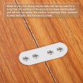 Uxcell 10pcs Flat Straight Brackets 55x5mm Iron Brace Plate For Wood Furniture Mending Repairing White