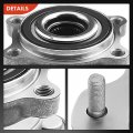 A-premium Rear Wheel Bearings And Hub Assembly Compatible With Nissan Murano 2009 2010 2011 2012 2013 2014 4wd W 5-lug Replace
