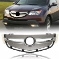 Gxywady Front Bumper Hood Grille Upper Chrome Grill Replacement For Acura Mdx 2007 2008 2009