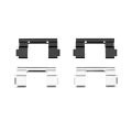 Disc Brake Hardware Set For Mazda B2300 2001 2002 Front Position Alx-pau-df-340-54041-cla4 Black Standard Style