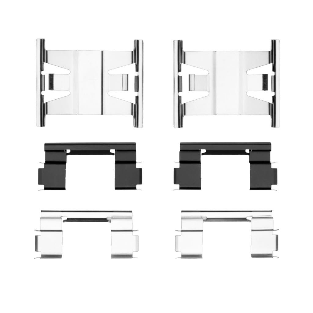 Disc Brake Hardware Set For Mazda B2300 2001 2002 Front Position Alx-pau-df-340-54041-cla4 Black Standard Style