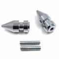Httmt- Chrome Spike Swingarm Spools 8mm Thread Compatible With 2004-2011 Cbr 1000rr P N Mt221-008a