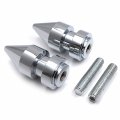 Httmt- Chrome Spike Swingarm Spools 8mm Thread Compatible With 2004-2011 Cbr 1000rr P N Mt221-008a