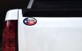 Stickertalk Flag Oval North Padre Island Vinyl Sticker 4 75 Inches By 2 