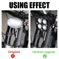 Urlwall Upgraded Headlight For Sur Ron Segway Motorcycle Plug N Play Light Bar 60w Small Square Four Bulbs Headlamp With Switch